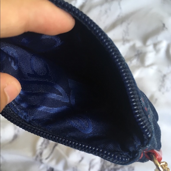 NWOT Denim bebe Coin Purse with Logo Zipper Pull - Picture 3 of 4